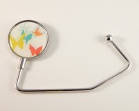 Butterflies on White Handbag Hook